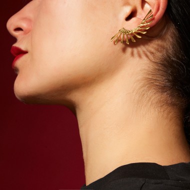 Ray  earrings gold