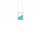 Geometric Teal Necklace