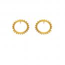 Gear Gold Earrings
