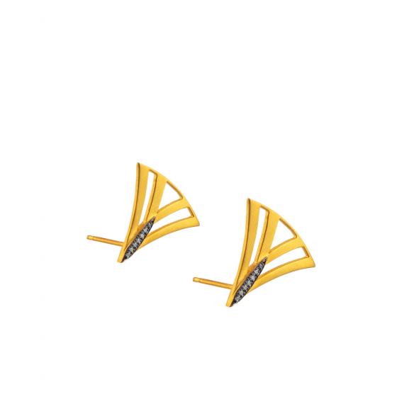 Lilly Gold Zircon Earrings image-1