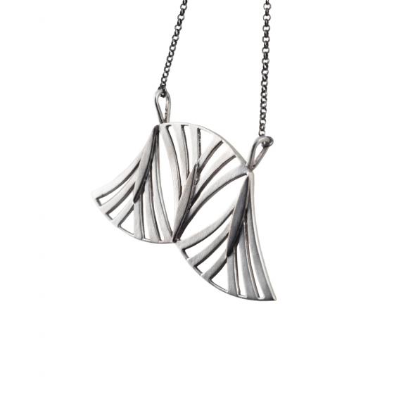 Lilly Triple Silver Necklace image-1