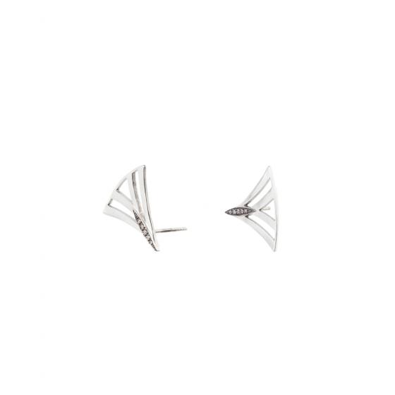 Lilly Silver Zircon Earrings image-1