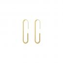 Thinner Oval Earrings Gold