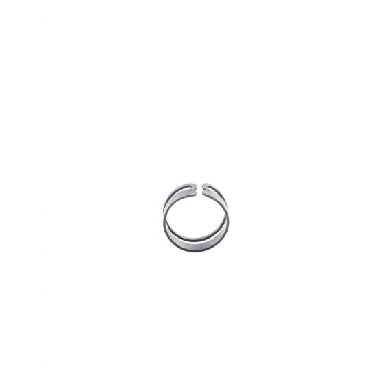 Oval Solid Triple Ring image-2