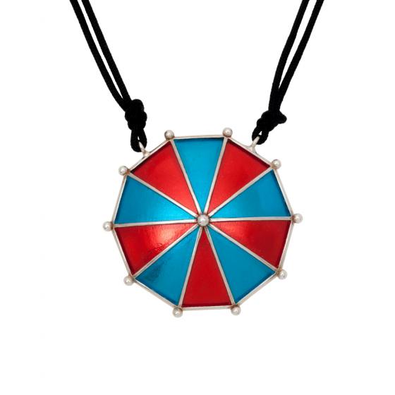 Umbrella Red Necklace