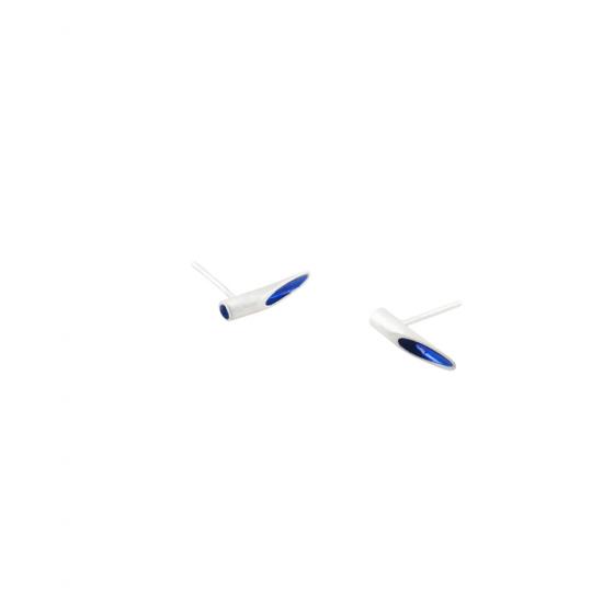 Tube Blue Earrings image-2